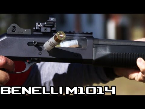 Benelli M1014 Military only 12 gauge tactical shotgun with collapsible stock! (4K)